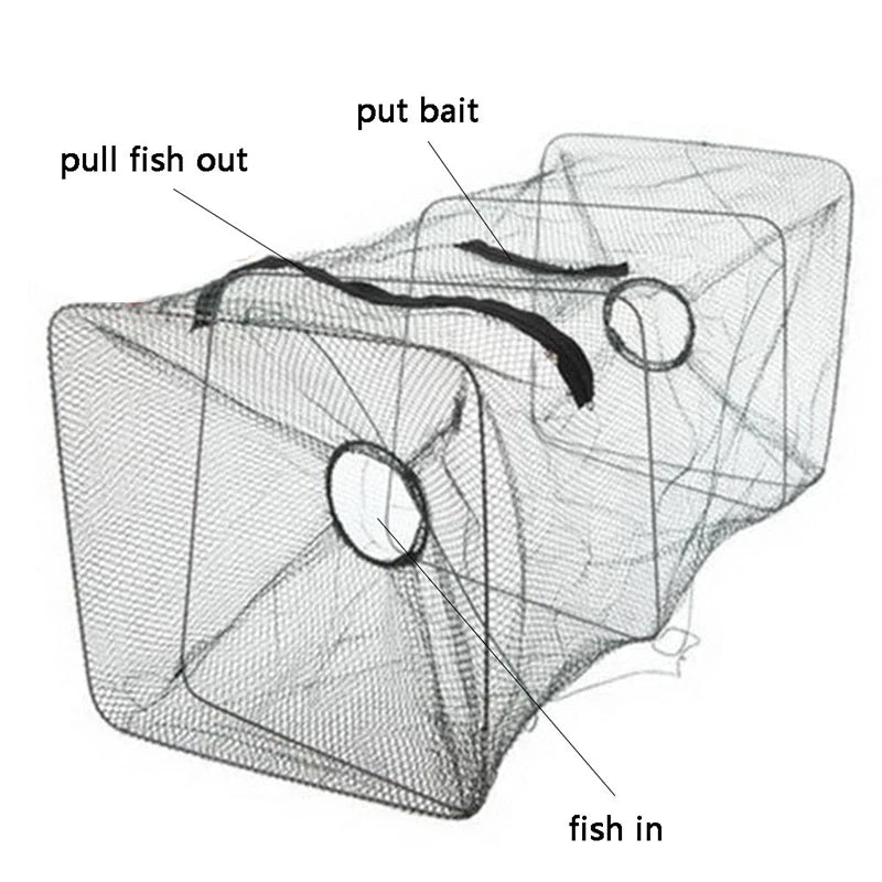Foldable Fish Trap Net – Crab, Shrimp & Lobster Fishing Gear