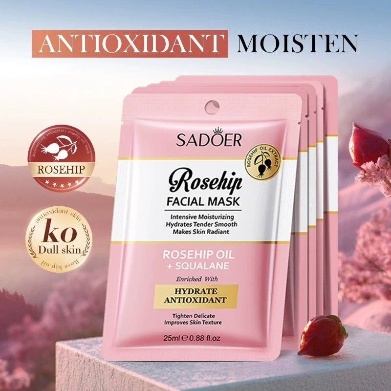 SADOER Rosehip Face Sheet Mask – Hydrating & Brightening