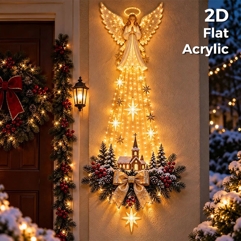 Christmas LED Cascading Waterfall Wall Light | Warm White Glow