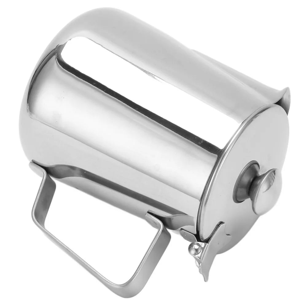 Stainless Steel Milk Frothing Pitcher with Lid – 600ml & 1500ml