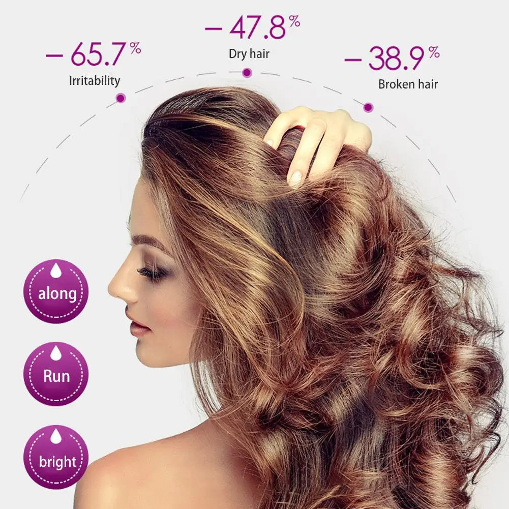 Rose Essence Hair Oil Capsules – Leave-In Anti-Frizz Serum 30pc