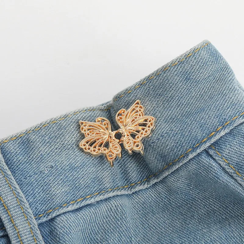 Butterfly Waist Adjuster Clips – Jeans Button Tightener 2-Pack
