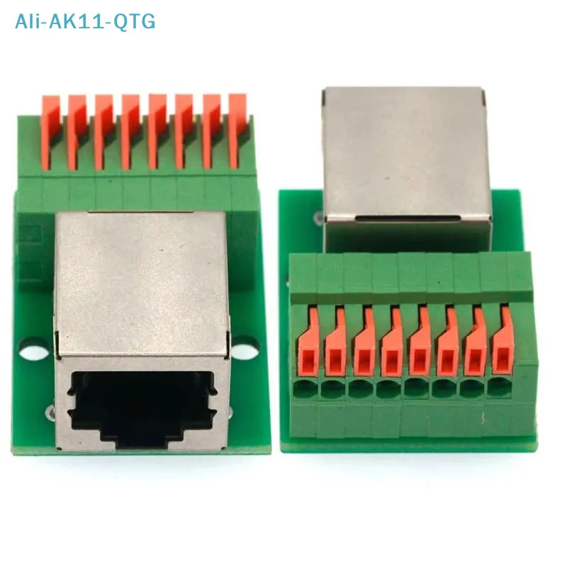 RJ45 Adapter Board Solder-Free Terminal Block | DIN Rail Mount