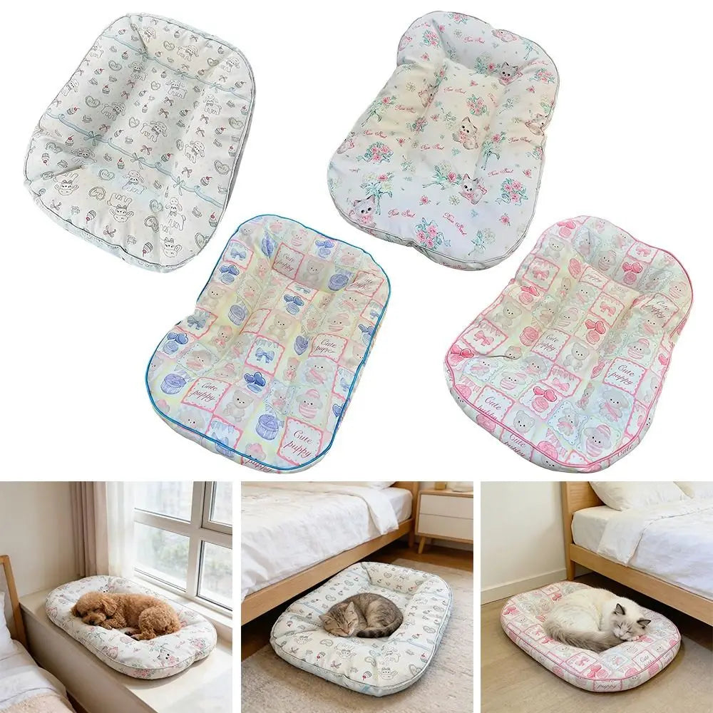Digital Printed Pet Mat – Soft Thickened Cotton Dog & Cat Blanket