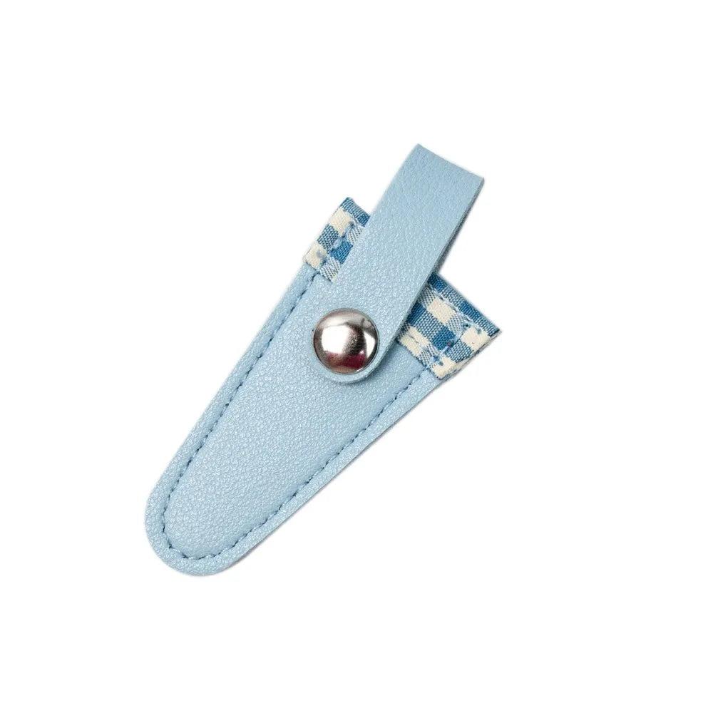 PU Scissors Protective Cover – Colorful Lattice Blade Sleeve