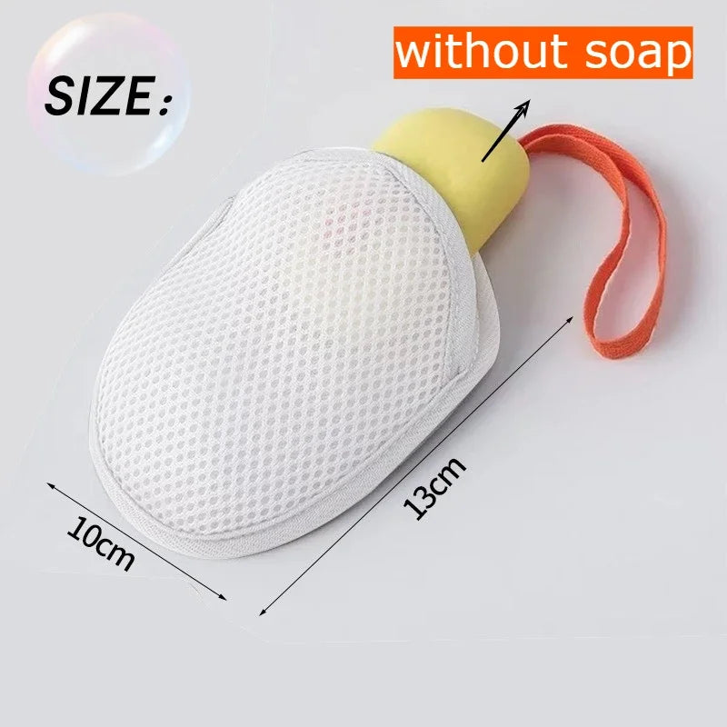 Mesh Soap Saver Pouch – Foaming Bar Soap Bag & Body Scrubber