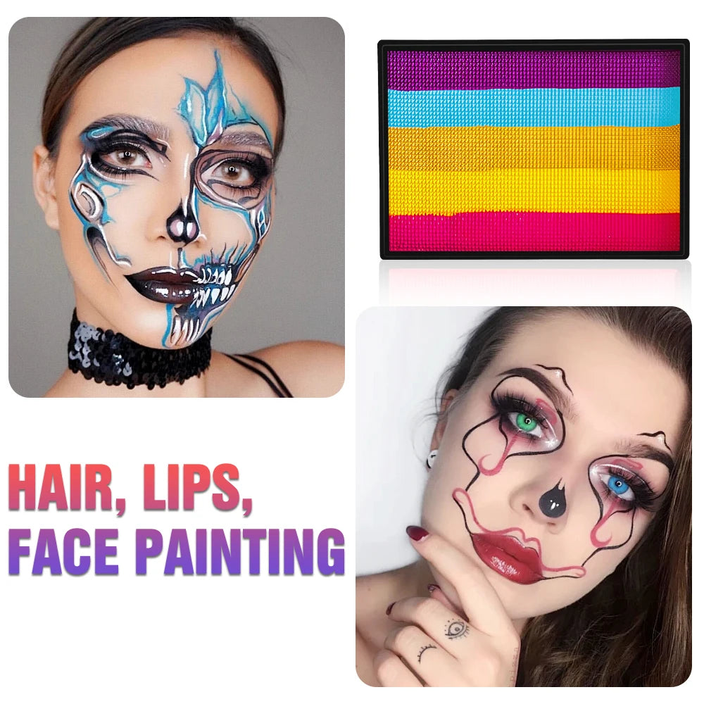 YTRUNS Vibrant Face & Body Paint – Halloween & Cosplay Makeup