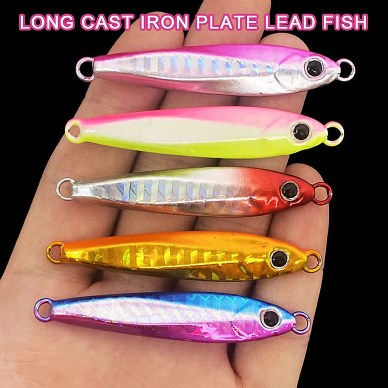 Laser Metal Jig Lure 10g–60g | Long Cast Sea Fishing Bait