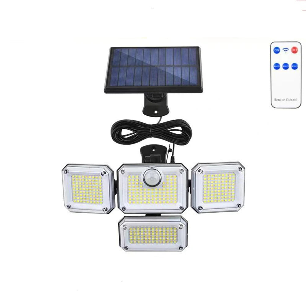 Solar Flood Light 333 LED 20W IP65 Waterproof – 3 Modes Outdoor