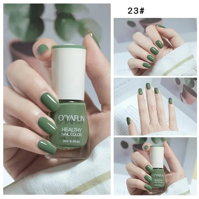 40 Autumn Brown Shades Water-Based Peel Off Gel Nail Polish