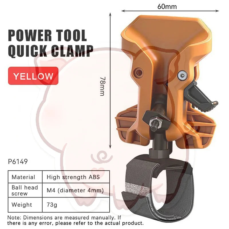 Self-Locking Belt Clip Drill Holder | Quick Release Power Tool