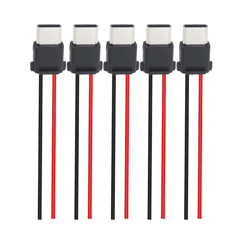 USB-C 2-Pin Waterproof Connector Male Female Solder Jack