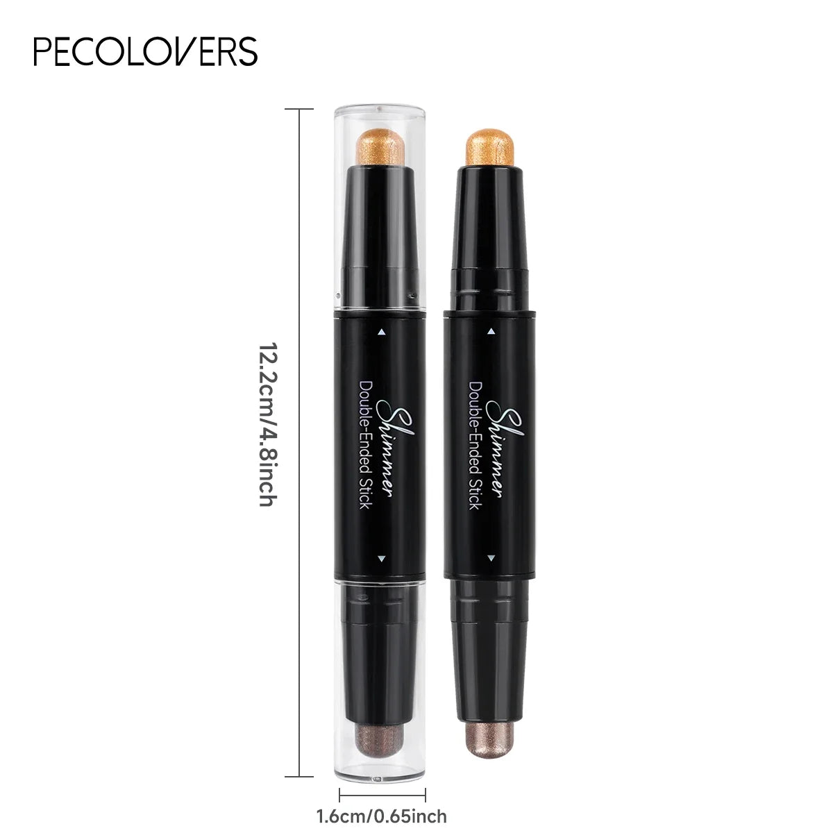 Pigmented Eyeshadow Stick – Waterproof Shimmer Bronze & Pink