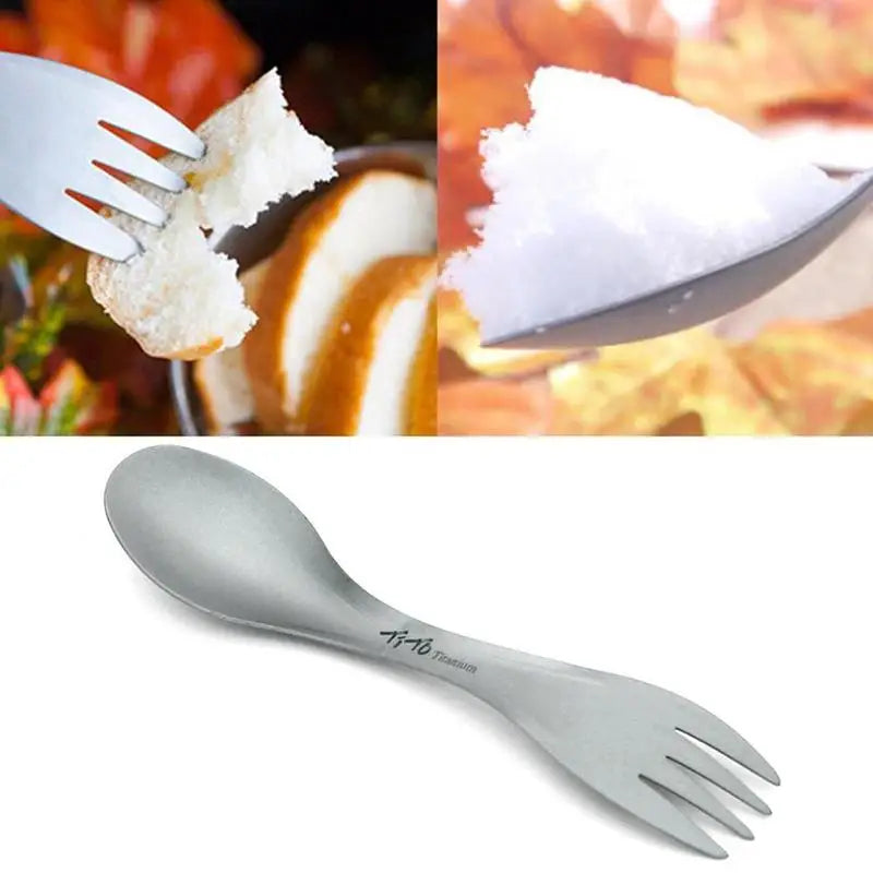 Titanium Spork – Ultralight 2-in-1 Camping Flatware
