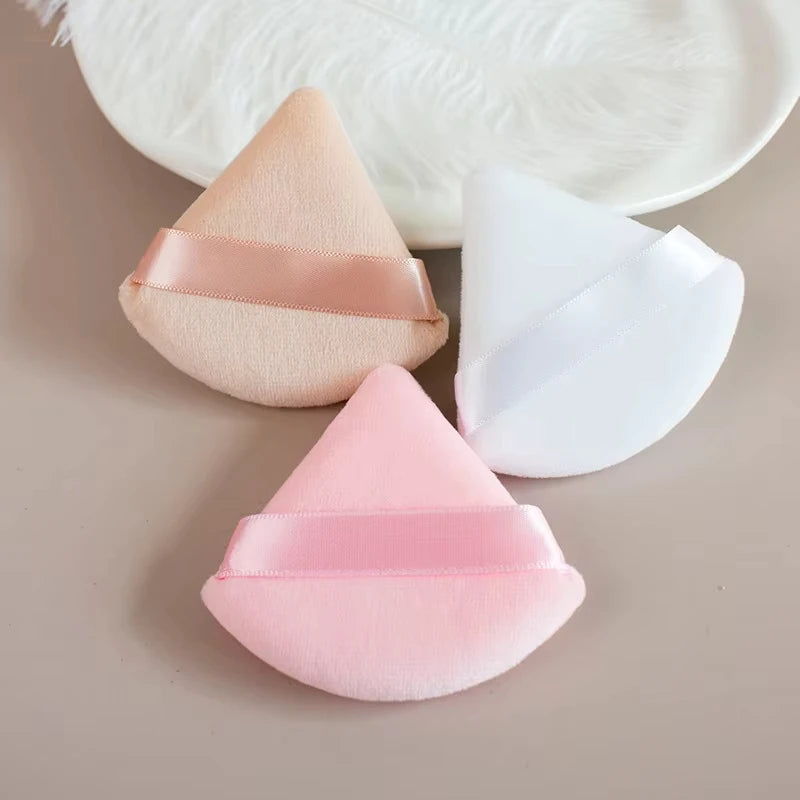 Triangle Velvet Makeup Puff Sponge – 2/6 Pack Wet & Dry