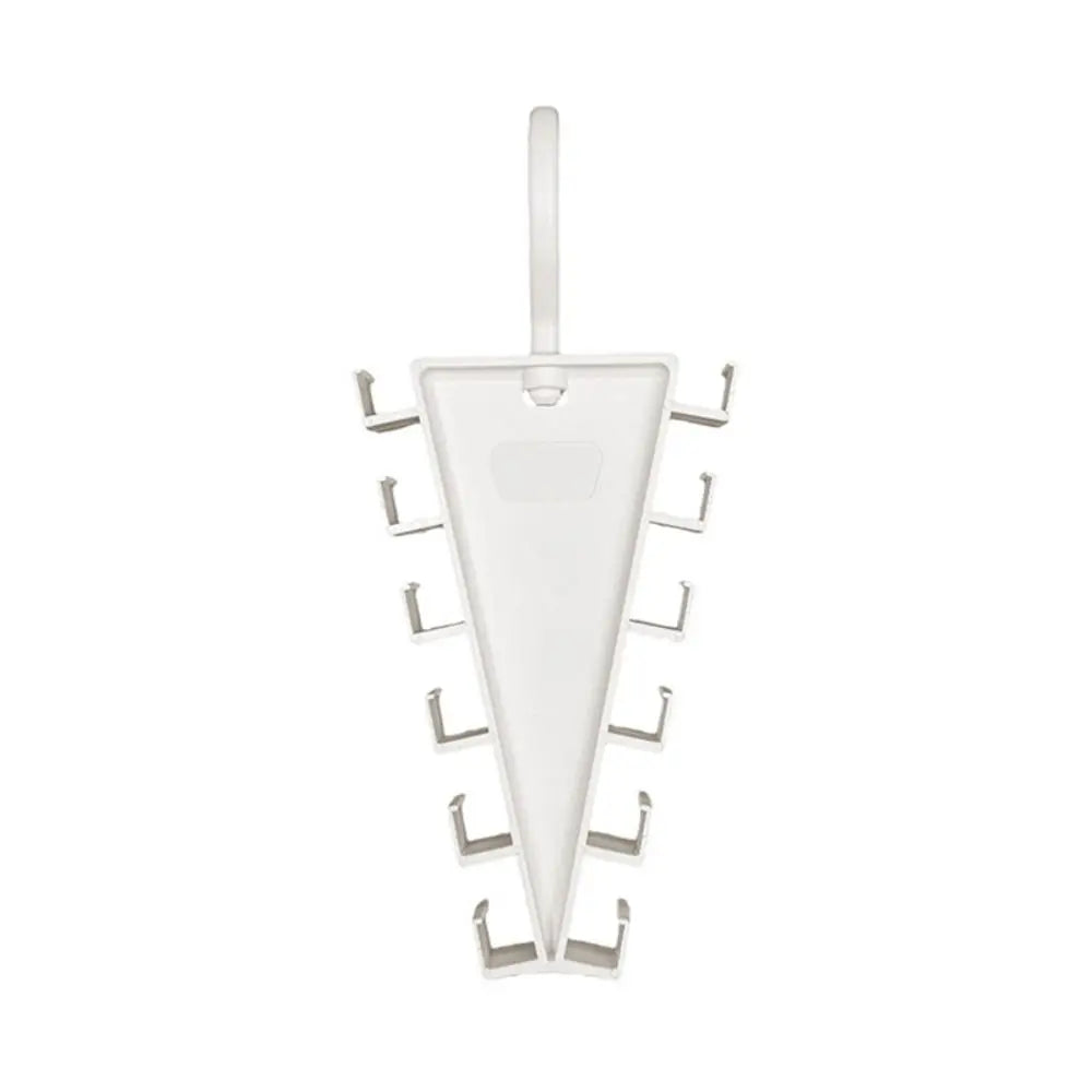 Wall Mounted V-Shape Hat Rack – 12 Rotatable Double-Sided Hooks