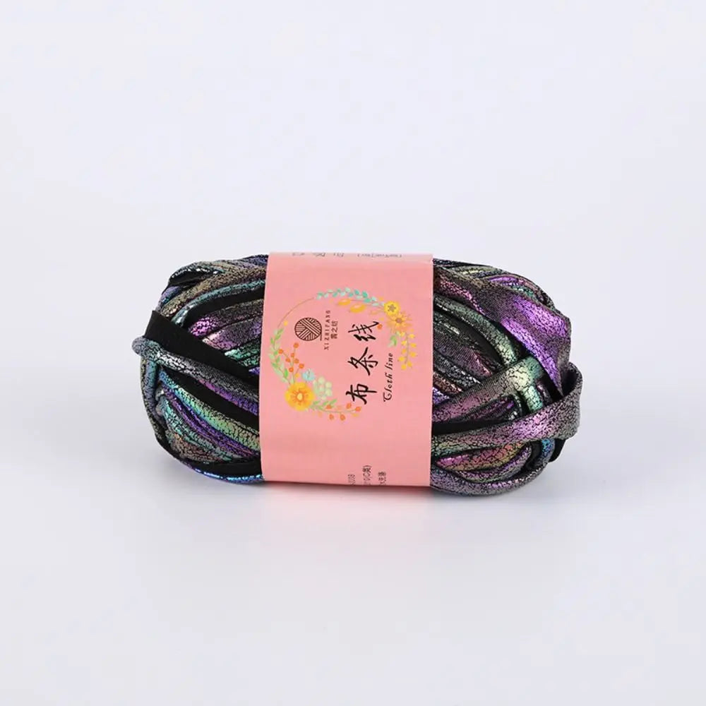 100g Magic Color Shiny Faux Leather Crochet Yarn – DIY Knitting