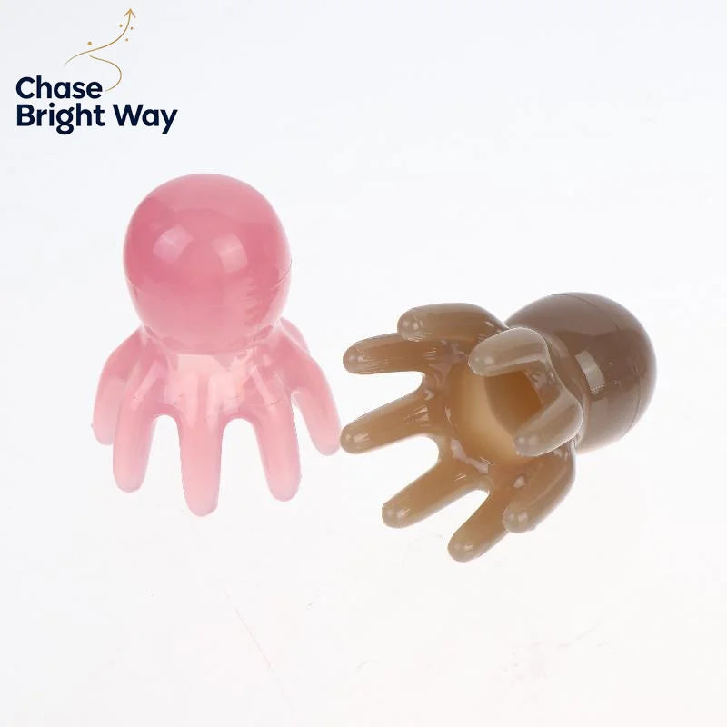 Resin Octopus Gua Sha Massage Comb – 2-Pack Scalp Tool