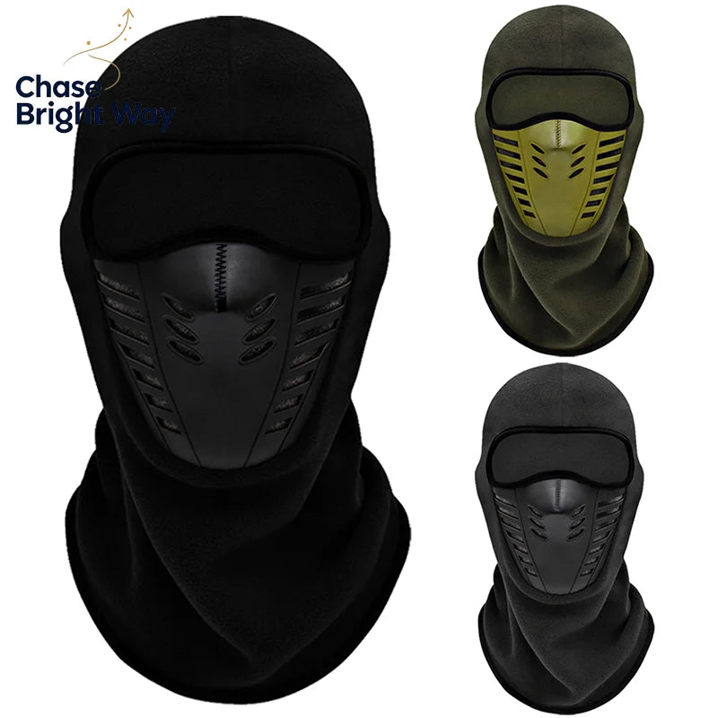 Winter Fleece Motorcycle Face Mask – Windproof Ski Neck Cover