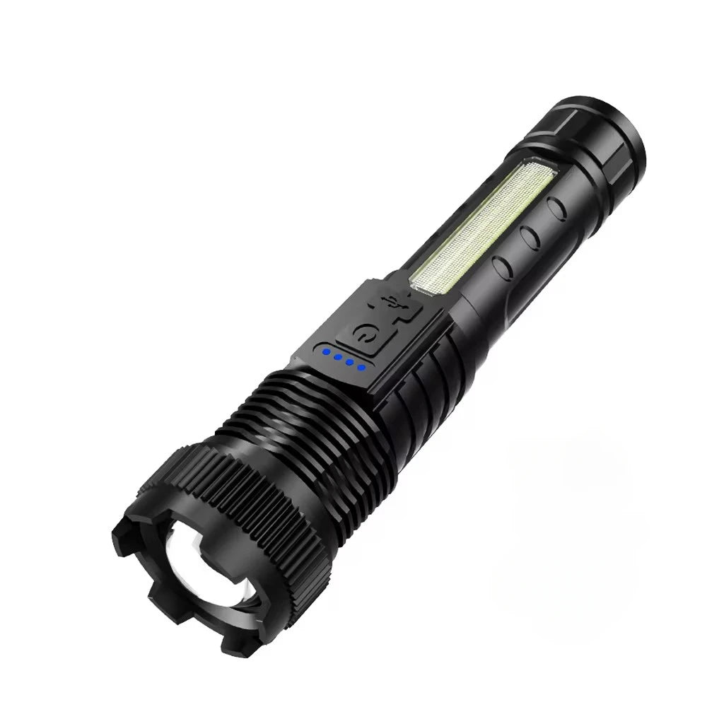 USB-C Rechargeable LED Flashlight – 1500M High Power Torch