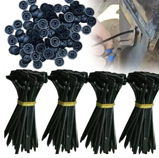 Nylon Cable Tie Buckles – Pin & Button Self-Locking Fasteners