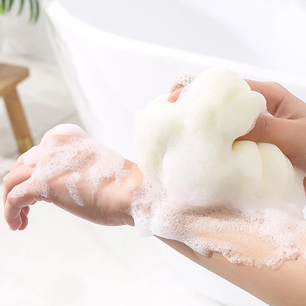 Pumpkin Bath Ball Sponge – Soft Body Scrubbing Shower Puff