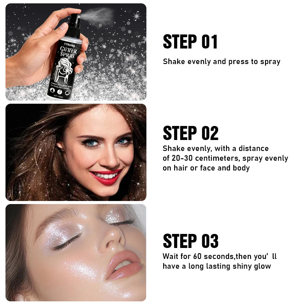 SAMMY Glitter Highlighter Body Spray – Festival Shimmer Mist