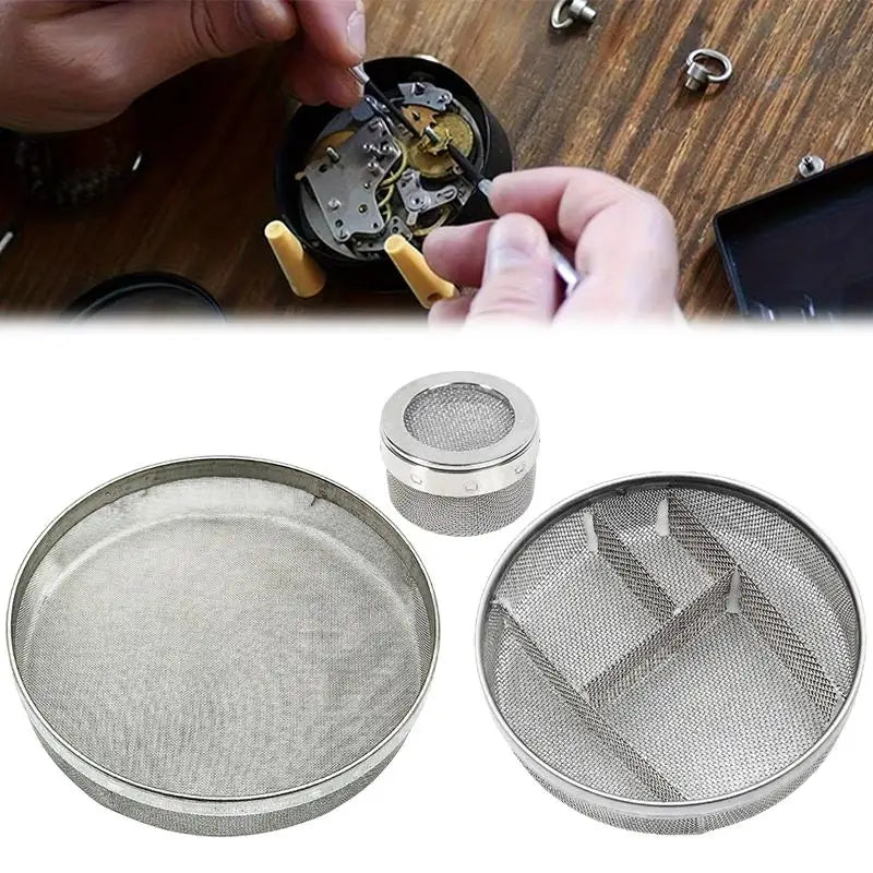 Stainless Steel Ultrasonic Cleaning Basket – Multi-Size Mesh