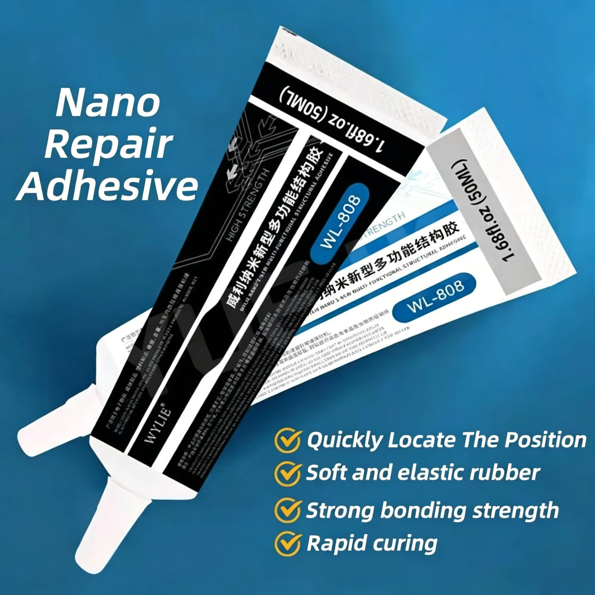 WYLIE WL-808 Nano Repair Adhesive 50ml – LCD & Phone Screen
