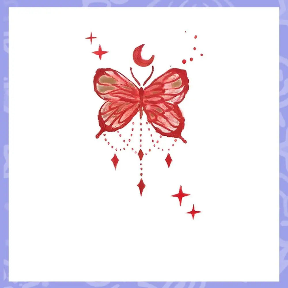 Butterfly Face Temporary Tattoo Stickers – INS Style Makeup Decals