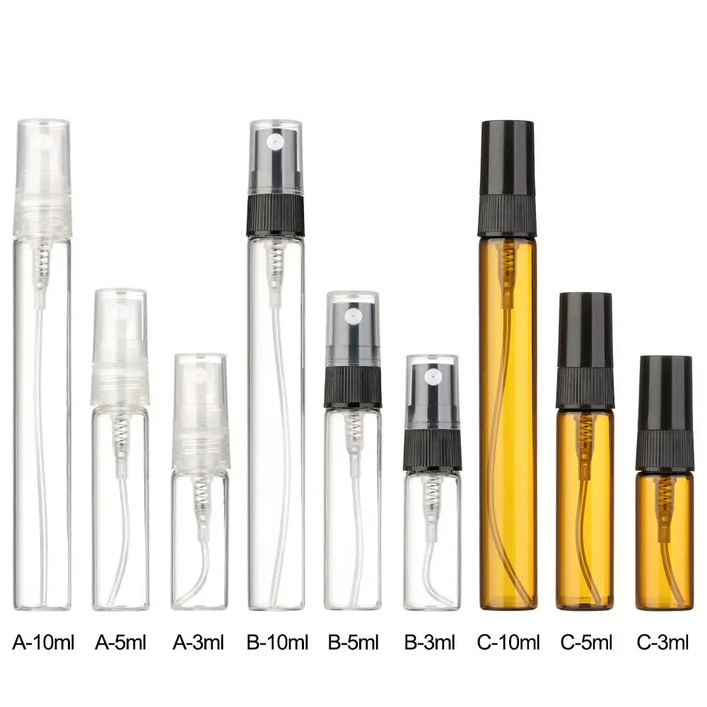 Mini Refillable Glass Perfume Atomizer Bottle – 3ml 5ml 10ml