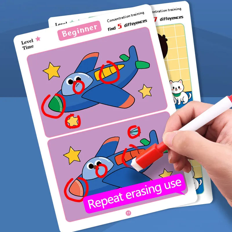 Find the Differences Card Game – Reusable Kids Puzzle
