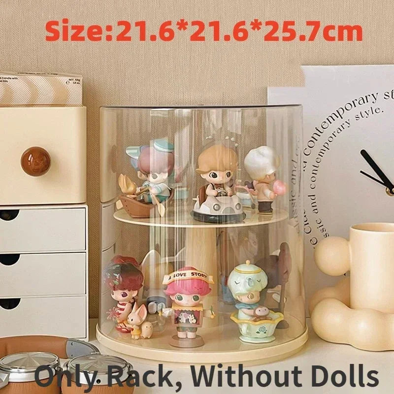 Rotating Multi-Layer Display Rack for Action Figures & Dolls