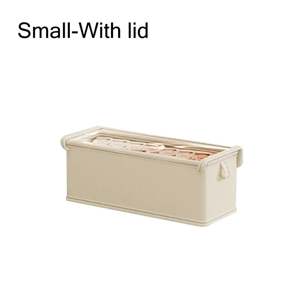 Visual Clothes Storage Box with Lid – Dustproof Drawer Organizer