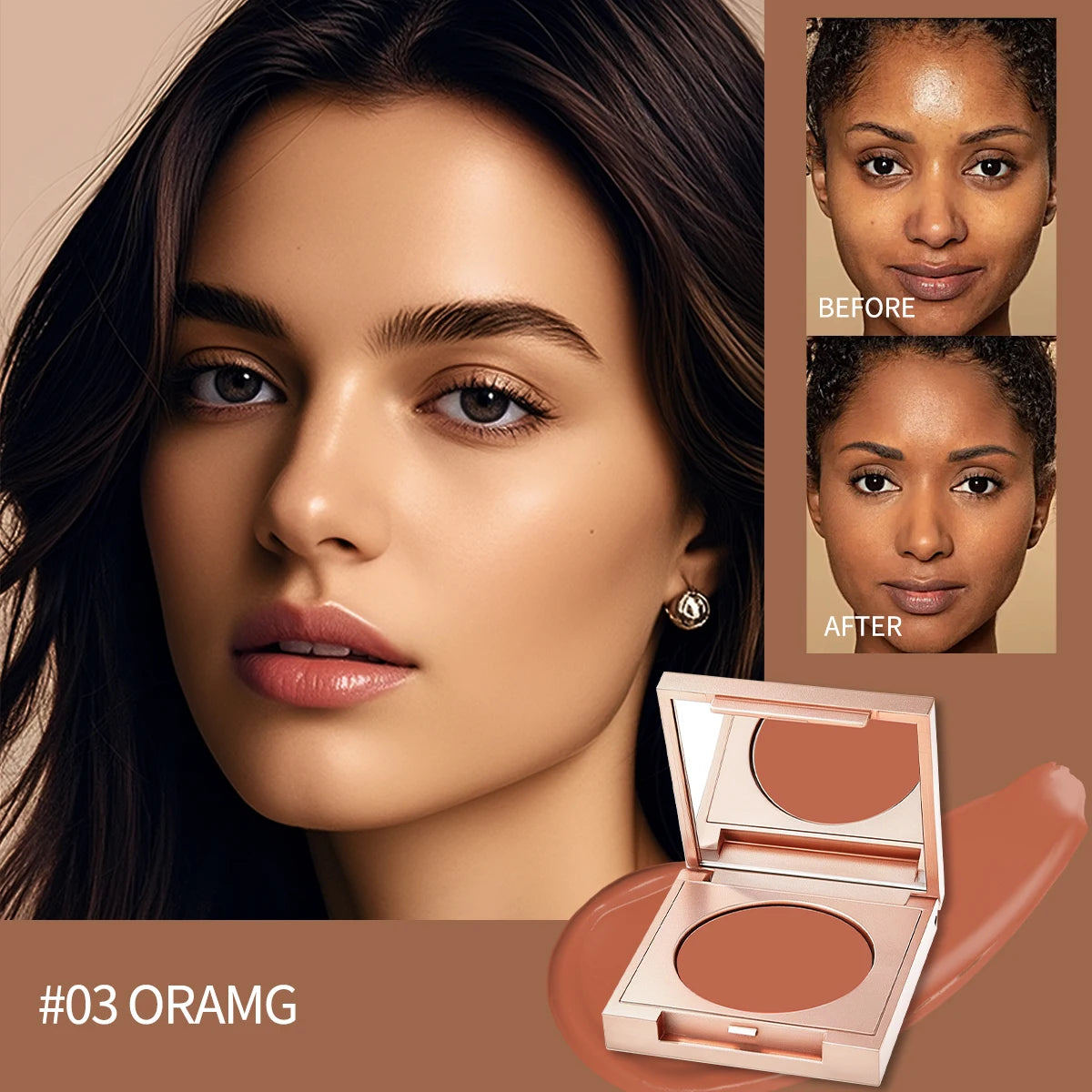 SAMMY Concealer & Powder Blusher – 4 Colors, Matte Finish