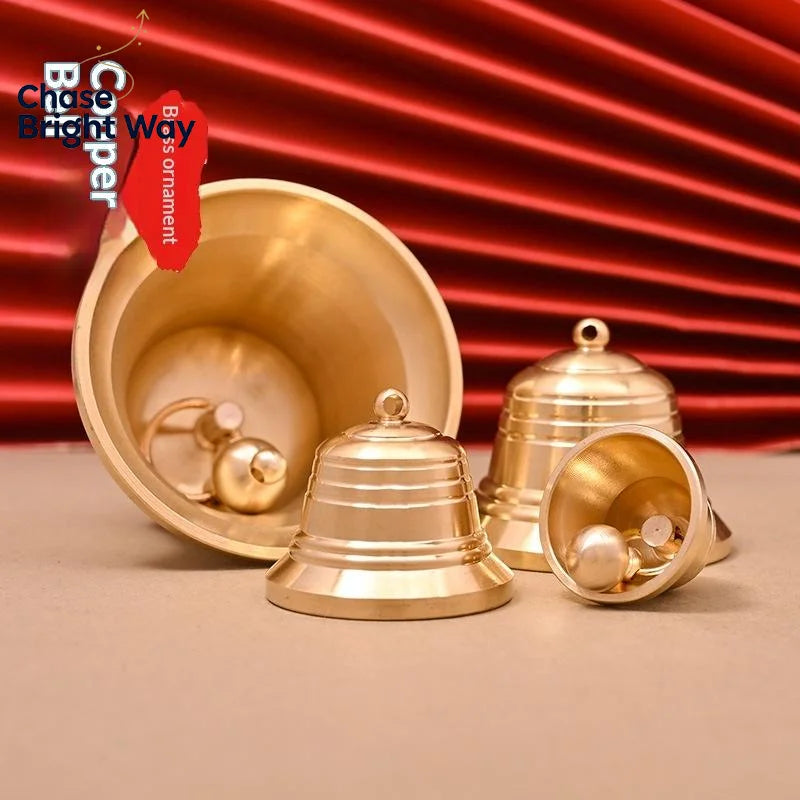 Vintage Chinese Knot Brass Bell Pendant – Car & Home Décor