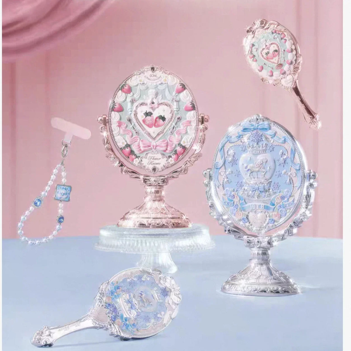 Flower Knows 10th Anniversary Beaded Phone Charm & Keychain