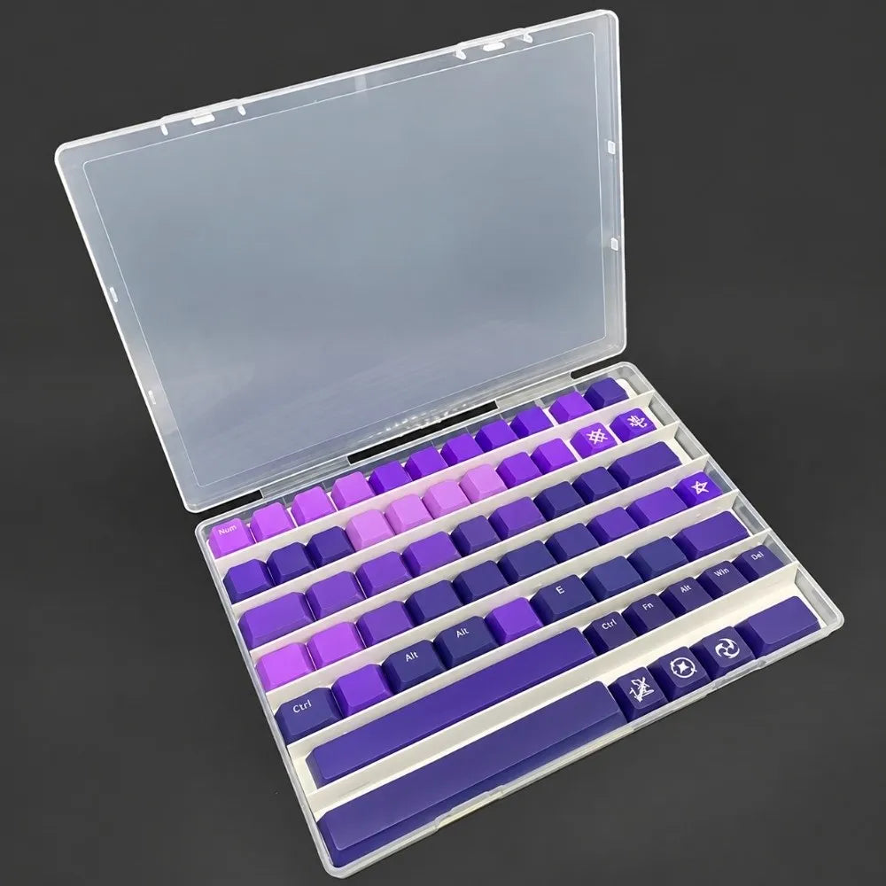 Transparent Keycap Storage Box | Dustproof Organizer & Dividers