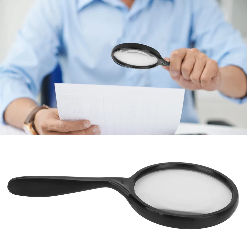 3x Handheld Magnifying Glass – Ergonomic Crank Handle Magnifier