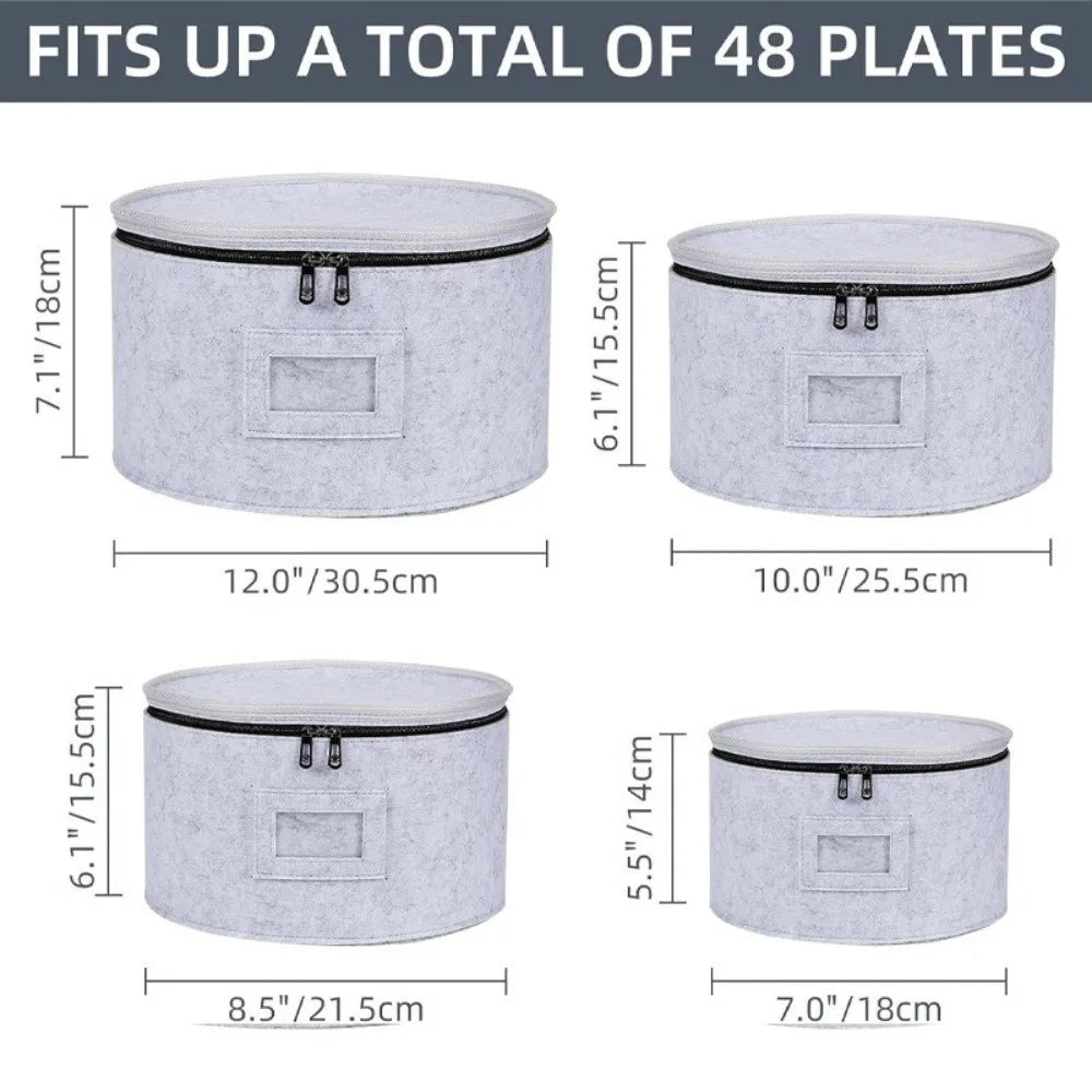 Zippered Felt Storage Bag – Multi-Use Large Organizer Bucket