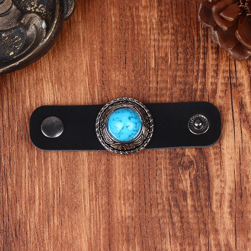 Western Vintage Scarf Slide Ring Buckle – Zinc Alloy Neckwear Clip