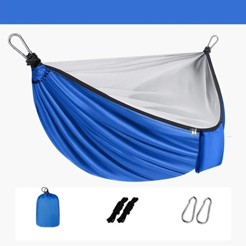 Thickened Double Camping Hammock with Mosquito Net | 270x140cm
