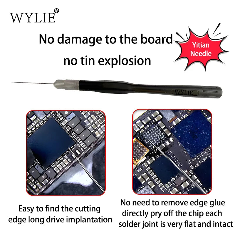 WYLIE WL-207F Chip Pry Needle | Motherboard Repair Tool