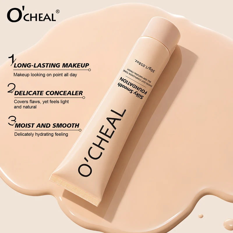 Silky Smooth Liquid Foundation – Waterproof, Long-Lasting Coverage