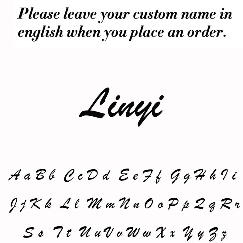 Custom Name Necklace – 18K Gold Plated Stainless Steel Pendant