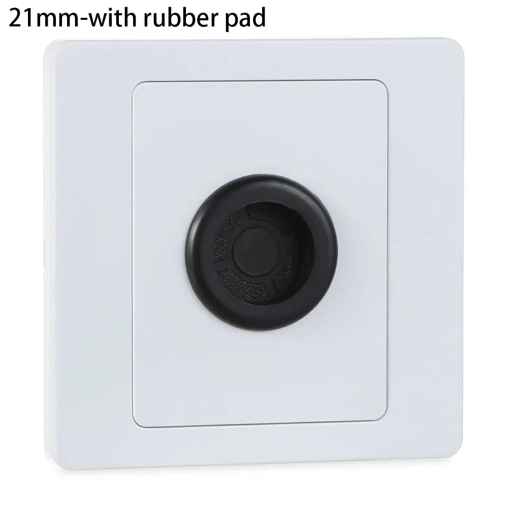 Wall Blank Panel Cable Cover with Outlet Hole & Rubber Pad