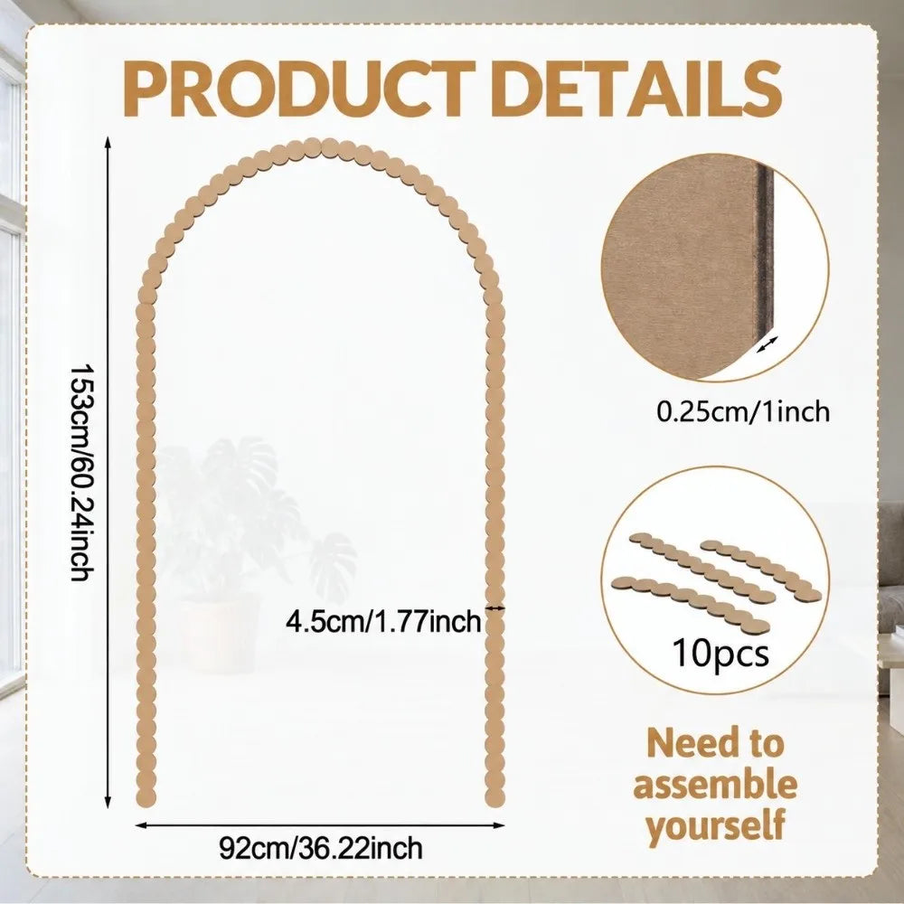 DIY Arch Door Wood Wall Trim Kit – 3D Molding Decor