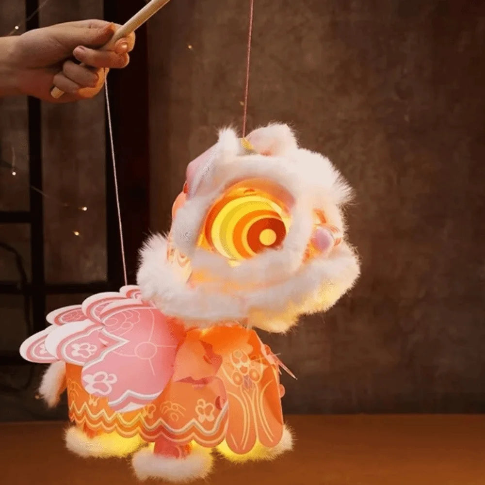 DIY Lion Dance Lantern – Lunar New Year Hanging Ornament & Tassel