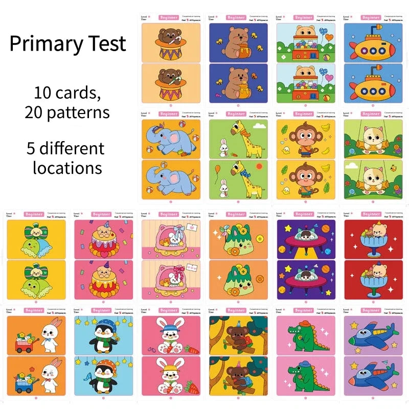 Find the Differences Card Game – Reusable Kids Puzzle