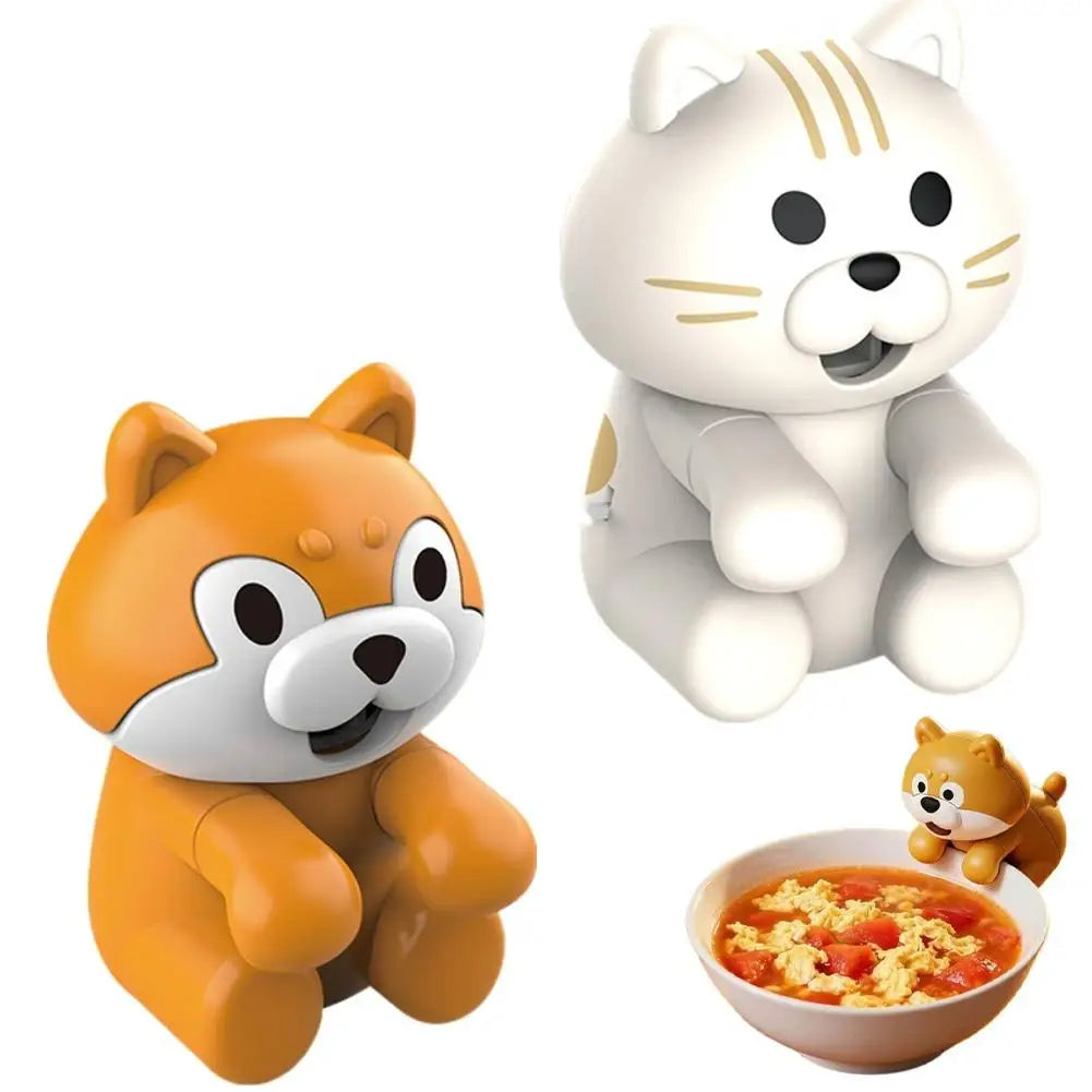 Cute Animal Food Cooling Fan – USB Clip-On Mini Desk Fan